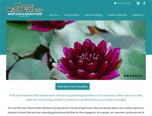 Tablet Screenshot of moorewatergardens.com
